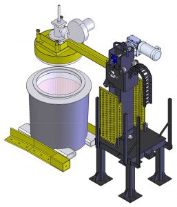 Ladle preheater for non-ferrous foundries